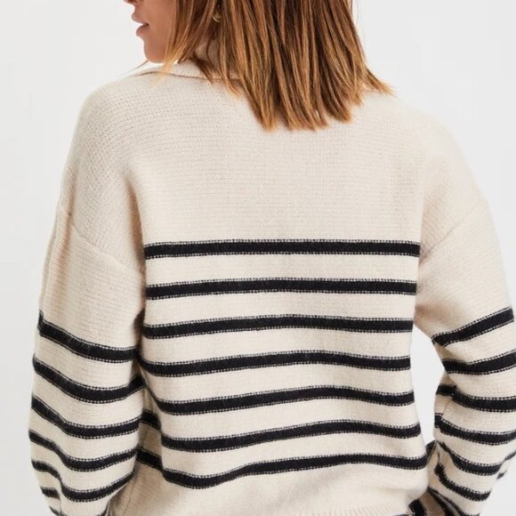TWO Merritt Charles Winston Tee & Lulu's Timeless Energy Stripe Sweater Bundle M - Picture 11 of 12